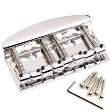 Load image into Gallery viewer, Hipshot 4-String Vintage Bass Bridge .750&quot; String Spacing Quick Load - STAINLESS