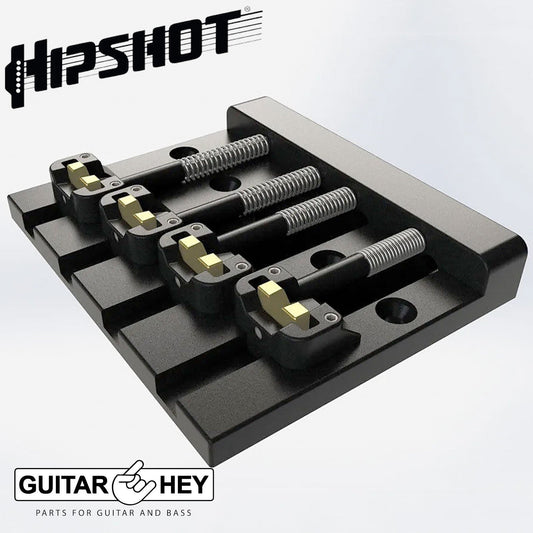 NEW Hipshot 5K400B KickAss Bass Bridge 4-String Retrofits Badass Bass - BLACK