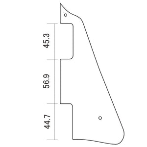 1-Ply '59 RELIC Historic Style Pickguard for GibsonLes Paul - AGED LIGHT CREAM