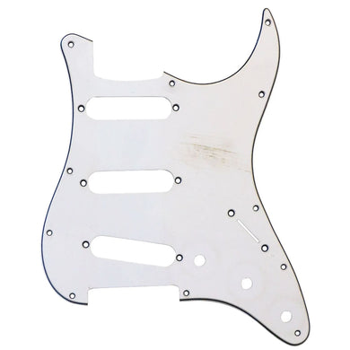 ’72 RELIC 3-Ply Pickguard for Stratocaster/Strat USA SSS 11-Hole AGED WHITE