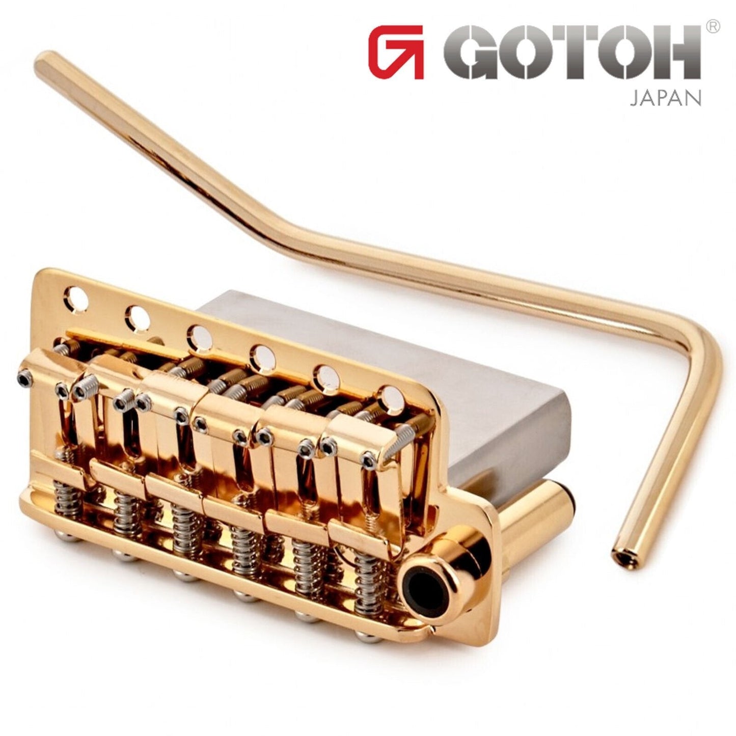 NEW Gotoh 510TS-SF2 Non-locking Tremolo Steel Saddles Bridge w/ Screws - GOLD
