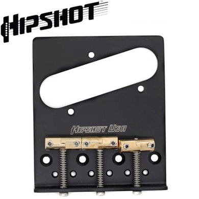 NEW Hipshot Telecaster® Retrofit Bridge 3 Mount Hole Compensated Saddles - BLACK