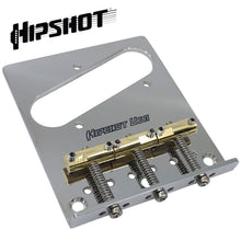 Carregar imagem no visualizador da galeria, NEW Hipshot Telecaster® Retrofit Bridge 3 Mount Hole Compensated Saddles - SS