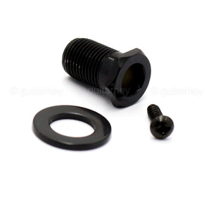 NEW Hipshot 6 inline LEFT-HANDED Non-Staggered Locking VICTORIAN Buttons - BLACK