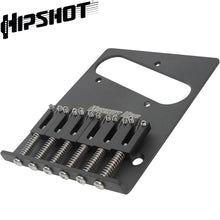 Load image into Gallery viewer, NEW Hipshot Telecaster® Retrofit Bridge 3 Mount Hole Stainless Steel - BLACK