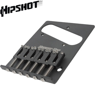 NEW Hipshot Telecaster® Retrofit Bridge 3 Mount Hole Stainless Steel - BLACK