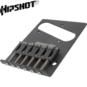 NEW Hipshot Telecaster® Retrofit Bridge 3 Mount Hole Stainless Steel - BLACK