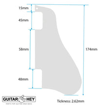 Load image into Gallery viewer, NEW Pickguard for Gibson ES-335 Style Guitar, SHORT - 3-ply - BLACK