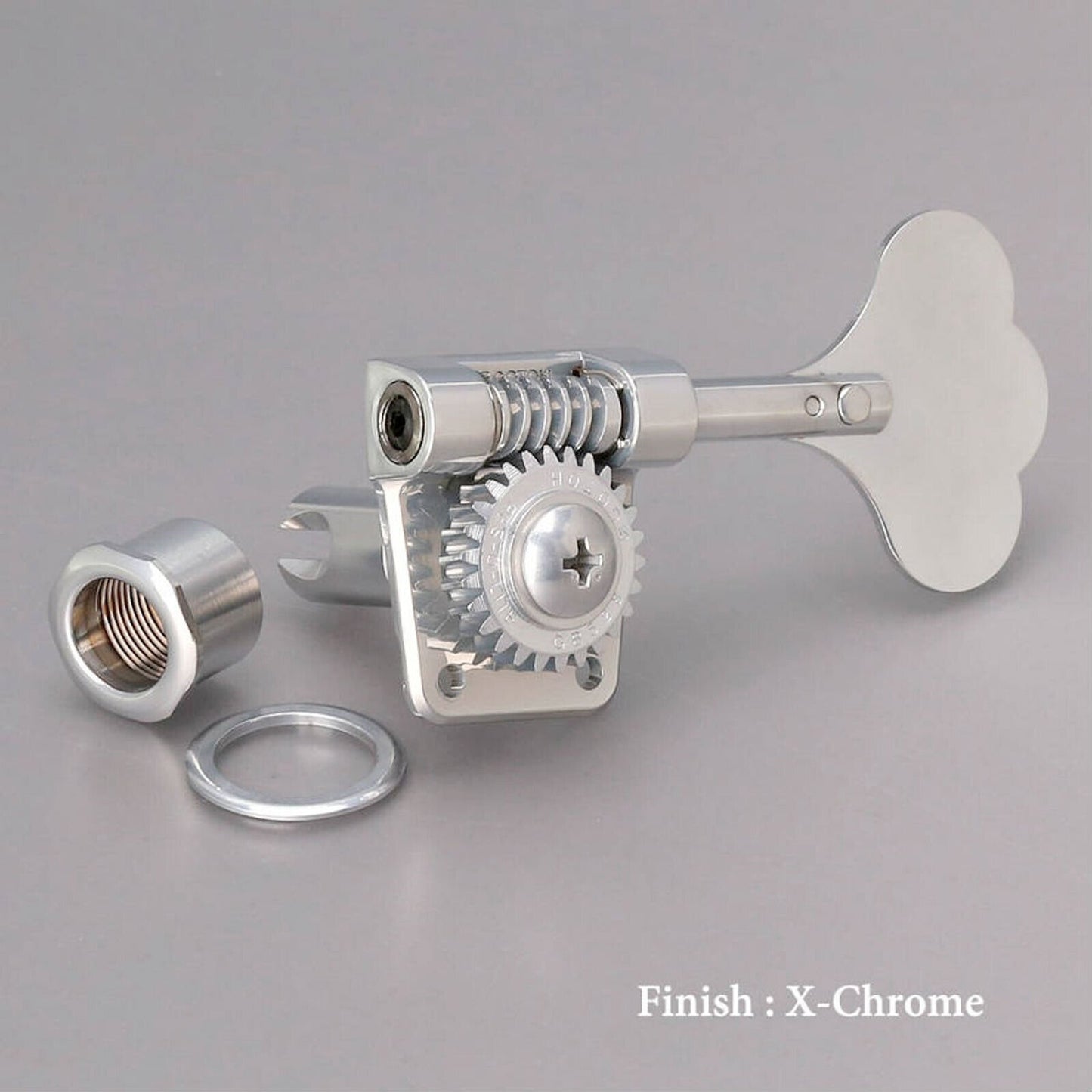 NEW Gotoh GB528 Res-O-Lite Vintage Bass L1+R4 Lightweight 1x4 - ANTIQUE X-CHROME
