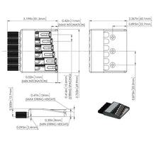 Load image into Gallery viewer, NEW Hipshot 6 String Guitar Headless ALUMINUM Fixed Bridge Brass Knobs - CHROME