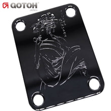 Load image into Gallery viewer, NEW Gotoh NBS-Art-02 Luxury Art Collection - Neck Joint Plate - BLACK