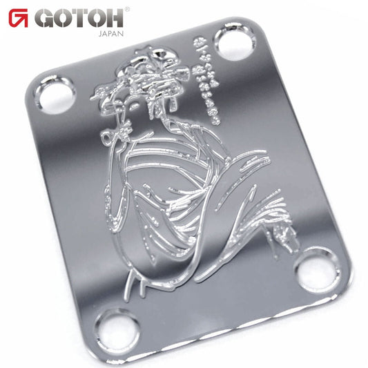 NEW Gotoh NBS-Art-02 Luxury Art Collection - Neck Joint Plate - CHROME