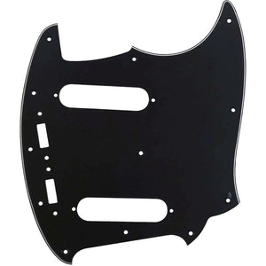 NEW 3-ply Pickguard for Vintage USA Fender Mustang® 12 Hole - BLACK