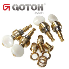 Load image into Gallery viewer, NEW Gotoh UPTL-UBN Sealed Planetary Ukulele LONG Tuning Keys Ivory Buttons, GOLD