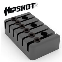 Load image into Gallery viewer, NEW Hipshot 6 String Guitar Headless ALUMINUM Traditional Tailpiece - BLACK