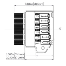 Load image into Gallery viewer, NEW Hipshot 6-String Guitar Headless Tremolo Bridge Right Handed - BLACK