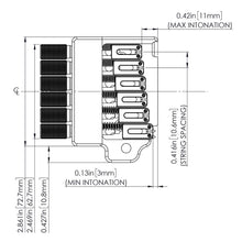 Carregar imagem no visualizador da galeria, NEW Hipshot 6-String Guitar Headless Tremolo Bridge Right Handed - NICKEL