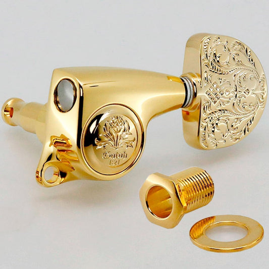NEW Gotoh SGL510Z-A20LX Luxury Mode L3+R3 SET Tuning Keys 1:21 Ratio 3x3 - GOLD