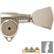 Load image into Gallery viewer, NEW Hipshot Grip-Lock Non-Staggered LOCKING TUNERS 6 In Line Keystone - NICKEL