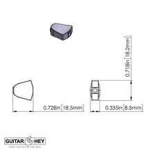 Load image into Gallery viewer, NEW Hipshot Grip-Lock Non-Staggered LOCKING TUNERS 6 In Line Keystone - NICKEL