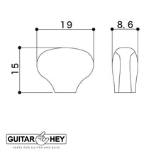 Load image into Gallery viewer, NEW Gotoh SGS510Z-CS5 MGT 6 in line Locking Tuners Set 18:1 - ANTIQUE X-CHROME