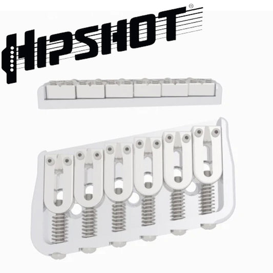 USA Hipshot 6 String Multi-Scale Fixed Guitar Bridge 11° Angle .175" Floor SATIN