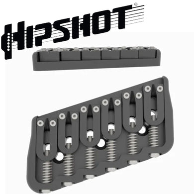 USA Hipshot 6 String Multi-Scale Fixed Guitar Bridge 18° Angle .175