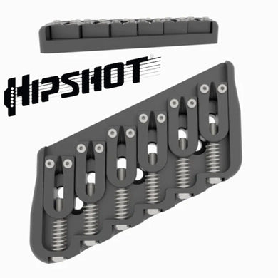 USA Hipshot 6 String Multi-Scale Fixed Guitar Bridge 26° Angle .175