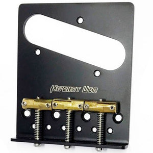 NEW USA Hipshot Telecaster® Retrofit Bridge 4 Hole Mount - BLACK