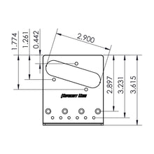 Load image into Gallery viewer, NEW USA Hipshot Telecaster® Retrofit Bridge 4 Hole Mount - BLACK