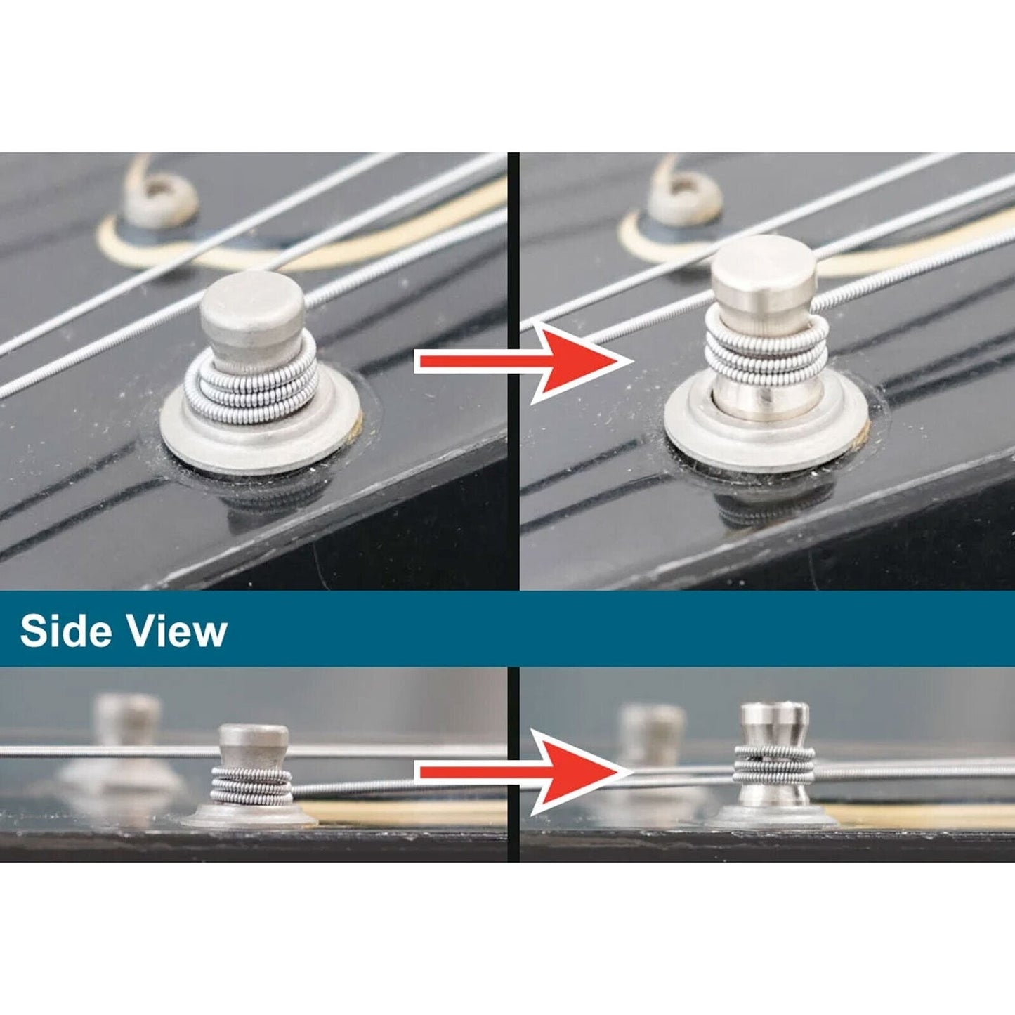 NEW Gotoh SD90-05M Tuners Tuning Vintage Keys Set BRASS Posts 3x3 - NICKEL