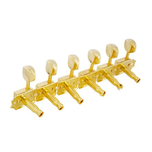 Load image into Gallery viewer, NEW Gotoh SD91-05M 6-in-line Vintage Style Tuners Keys w/ BRASS Posts - GOLD