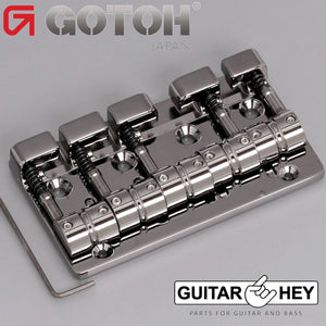 Gotoh J510SJ-5 Quick Release 5-String Bass Bridge Multi Tonal Series COSMO BLACK