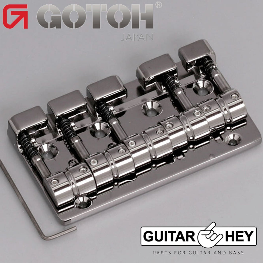 Gotoh J510SJ-5 Quick Release 5-String Bass Bridge Multi Tonal Series COSMO BLACK