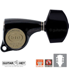 Load image into Gallery viewer, NEW Gotoh SGL510Z-A01 L3+R3 Super Tuning Keys Set 1:21 Ratio 3x3 - BLACK