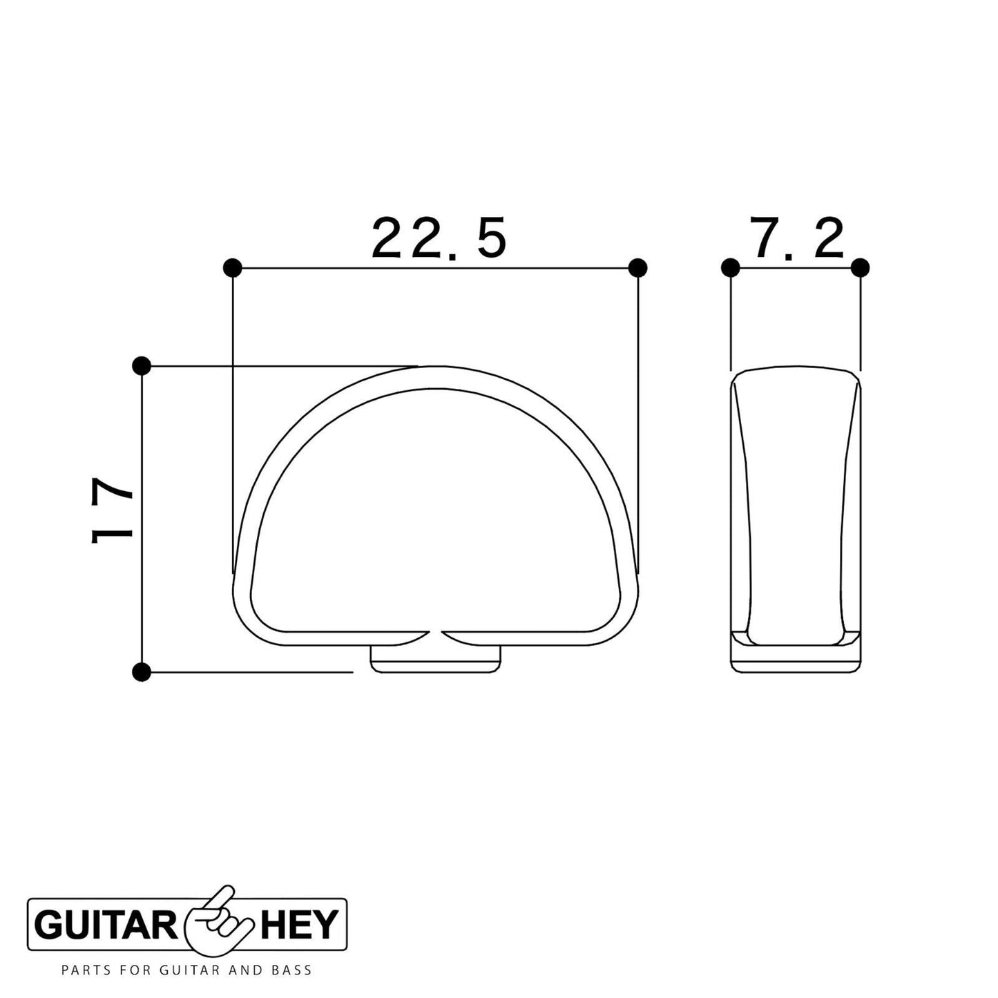 NEW Gotoh SGL510Z-A20 L3+R3 Super Tuning Keys Set 1:21 Ratio 3x3 - BLACK