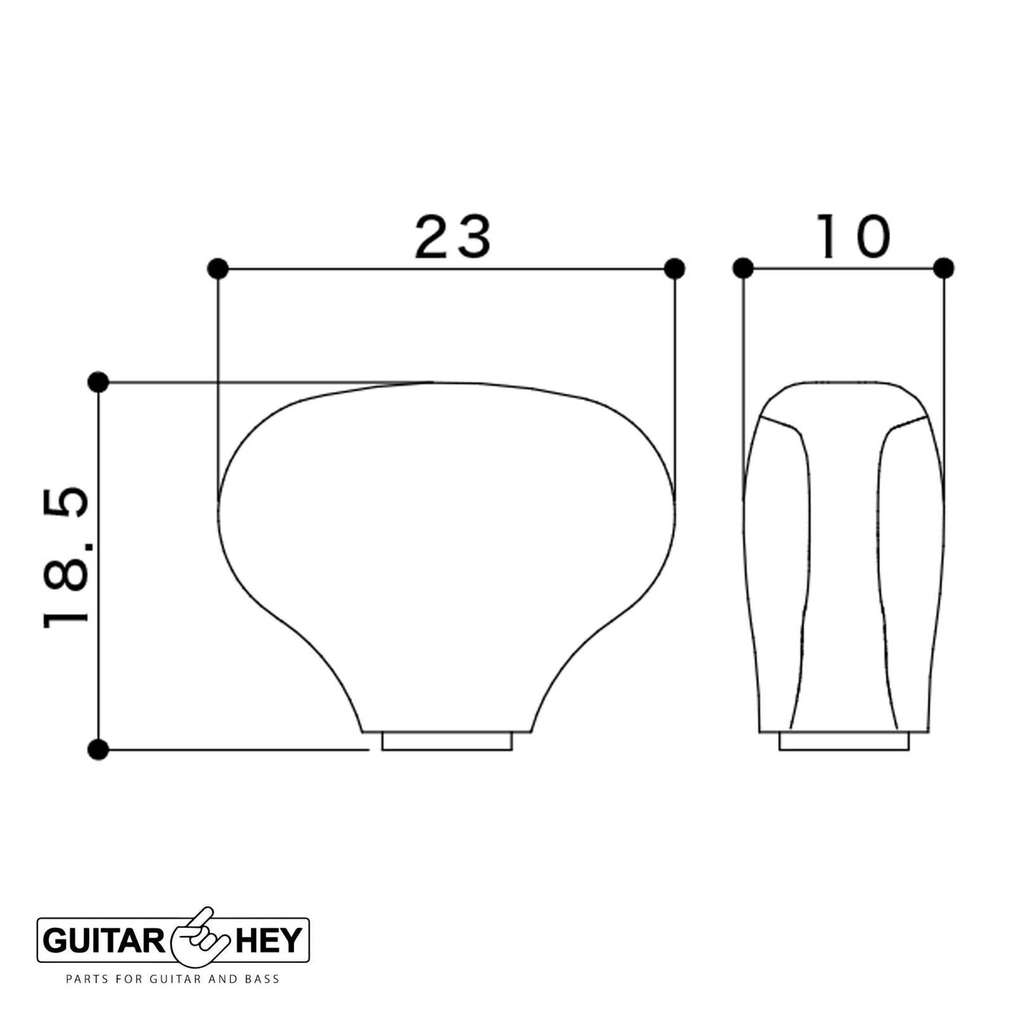 NEW Gotoh SGL510Z-ZL5 L3+R3 Super Tuning Keys Set 1:21 Ratio 3x3 - BLACK
