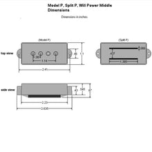 Carregar imagem no visualizador da galeria, NEW DiMarzio DP127 Split P Replacement Pickup for Fender P Bass - WHITE