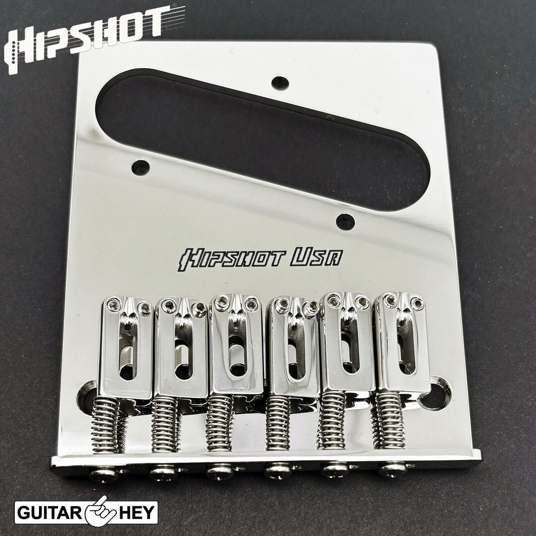 NEW Hipshot Telecaster® Retrofit Bridge 3 Mount Hole - Bender - STAINLESS STEEL