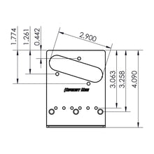 Load image into Gallery viewer, NEW Hipshot Telecaster® Retrofit Bridge 3 Mount Hole - Bender - STAINLESS STEEL