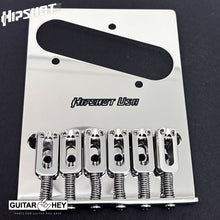 Load image into Gallery viewer, NEW Hipshot Telecaster® Retrofit Bridge 4 Mount Hole 6 Saddles - STAINLESS STEEL