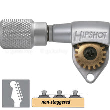 Load image into Gallery viewer, NEW Hipshot Classic Open-Gear 6 in line Non-Staggered Knurled LEFT HANDED, SATIN