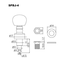 Load image into Gallery viewer, NEW Gotoh SPBJ-4-AI Sealed PLANETARY Banjo Tuning Keys 4 Tuners Set - NICKEL