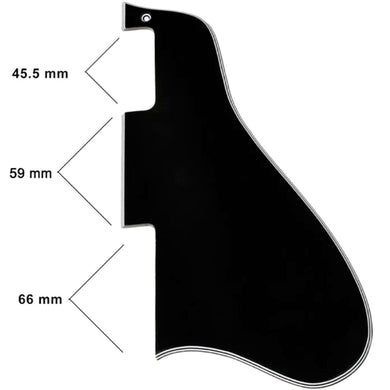 NEW Long Style Pickguard for Gibson ES-335 Guitar - 5-ply - BLACK