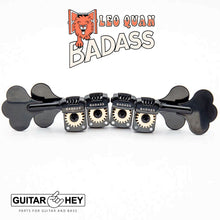 Load image into Gallery viewer, NEW Leo Quan Badass OGT Mini Bass Keys Open-Gear Bass Tuning Keys 2x2 - BLACK