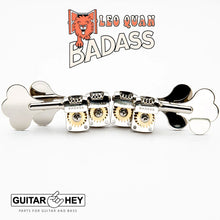 Carregar imagem no visualizador da galeria, NEW Leo Quan Badass OGT Mini Bass Keys Open-Gear Bass Tuning Keys 2x2 - NICKEL