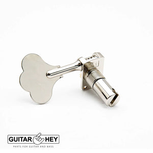 NEW Leo Quan Badass OGT Mini Bass Keys Open-Gear Bass Tuning Keys 2x2 - NICKEL