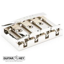 Load image into Gallery viewer, NEW Leo Quan® Badass I™ Bass Bridge for 4-string BC Rich Spector Kramer, NICKEL