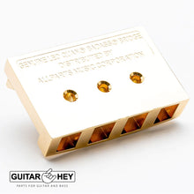 Load image into Gallery viewer, NEW Leo Quan® Badass I™ Bass Bridge for 4-string BC Rich Spector Kramer - GOLD