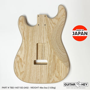 NEW Hosco JAPAN Unfinished, Sanded Strat® 62's Style Body Swamp Ash 2-piece 2402